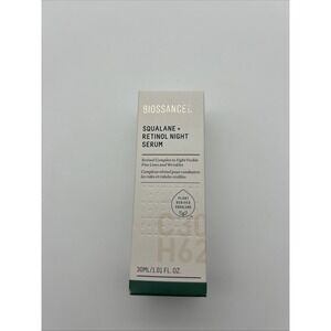 BIOSSANCE Squalane + Retinol Night Serum 1.01 fl oz New in Box